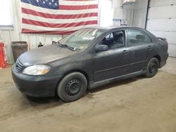 Salvage cars for sale from Copart Lyman, ME: 2004 Toyota Corolla CE