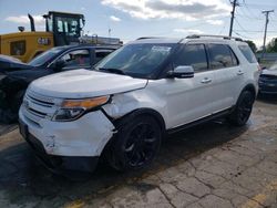 Salvage cars for sale from Copart Chicago Heights, IL: 2015 Ford Explorer Limited