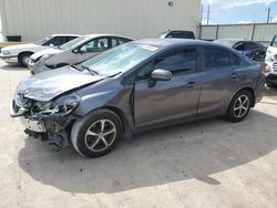 Salvage cars for sale from Copart Haslet, TX: 2015 Honda Civic SE