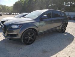 Salvage cars for sale at North Billerica, MA auction: 2015 Audi Q7 Premium Plus