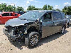 Salvage cars for sale from Copart Baltimore, MD: 2012 Toyota Sienna XLE