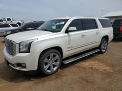 Vehiculos salvage en venta de Copart Brighton, CO: 2015 GMC Yukon XL Denali