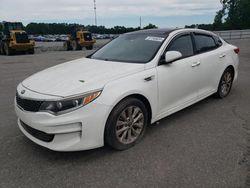 Salvage cars for sale at Dunn, NC auction: 2016 KIA Optima EX