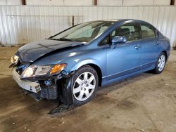 Salvage cars for sale at Lansing, MI auction: 2006 Honda Civic LX