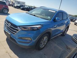 Salvage cars for sale at Grand Prairie, TX auction: 2017 Hyundai Tucson Limited