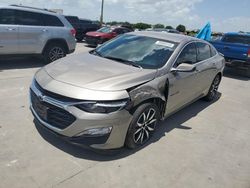 Salvage cars for sale at Grand Prairie, TX auction: 2024 Chevrolet Malibu RS