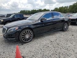 Salvage cars for sale at Houston, TX auction: 2015 Mercedes-Benz S 550