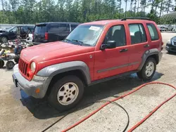 Jeep salvage cars for sale: 2005 Jeep Liberty Sport