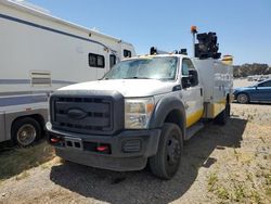 Salvage trucks for sale at Martinez, CA auction: 2012 Ford F550 Super Duty