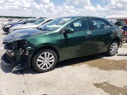 Salvage cars for sale at Grand Prairie, TX auction: 2016 Toyota Corolla L