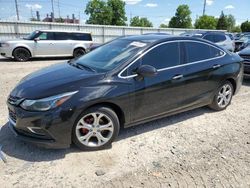 Salvage cars for sale from Copart Lansing, MI: 2017 Chevrolet Cruze Premier