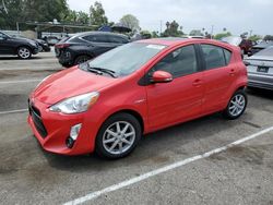 Salvage cars for sale at Van Nuys, CA auction: 2016 Toyota Prius C