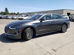 Salvage cars for sale at Woodburn, OR auction: 2020 Hyundai Sonata Hybrid