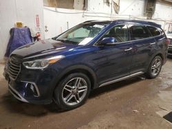 Salvage cars for sale at Casper, WY auction: 2017 Hyundai Santa FE SE Ultimate