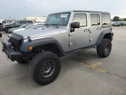 Salvage cars for sale at Grand Prairie, TX auction: 2015 Jeep Wrangler Unlimited Sport