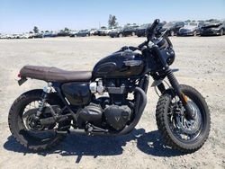 Salvage motorcycles for sale at Sacramento, CA auction: 2018 Triumph 2018 Triumph Motorcycle Bonneville T120