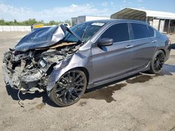 Salvage cars for sale at Fresno, CA auction: 2017 Honda Accord Sport