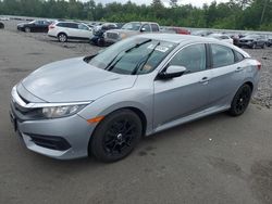 Salvage cars for sale from Copart Windham, ME: 2016 Honda Civic LX