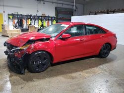 Salvage cars for sale at Candia, NH auction: 2021 Hyundai Elantra SEL