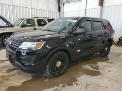 Salvage cars for sale at Franklin, WI auction: 2017 Ford Explorer Police Interceptor