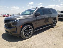 Salvage cars for sale from Copart Amarillo, TX: 2021 Chevrolet Suburban K1500 RST