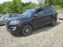 Salvage cars for sale at West Mifflin, PA auction: 2016 Ford Explorer Sport