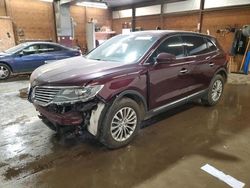 Salvage cars for sale at Ebensburg, PA auction: 2017 Lincoln MKX Select