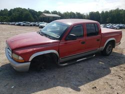 Salvage trucks for sale at Charles City, VA auction: 2003 Dodge Dakota Quad SLT
