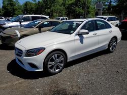 Salvage cars for sale at Marlboro, NY auction: 2020 Mercedes-Benz C 300 4matic