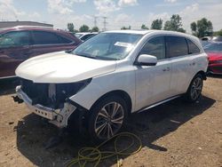 Salvage cars for sale at Elgin, IL auction: 2019 Acura MDX Technology