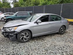 Salvage cars for sale from Copart Waldorf, MD: 2016 Honda Accord LX