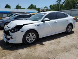 Salvage cars for sale at Wichita, KS auction: 2016 KIA Optima LX