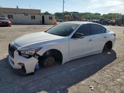 Salvage cars for sale at Bridgeton, MO auction: 2019 Infiniti Q50 Luxe