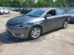 Salvage cars for sale from Copart Ellwood City, PA: 2015 Chrysler 200 Limited