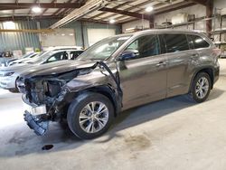 Toyota Highlander salvage cars for sale: 2014 Toyota Highlander XLE