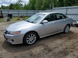 Salvage cars for sale at Lyman, ME auction: 2007 Acura TSX