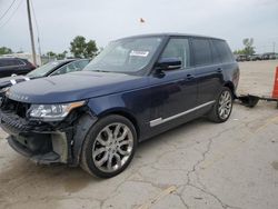 Salvage cars for sale at Pekin, IL auction: 2015 Land Rover Range Rover Supercharged