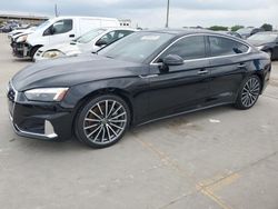 Salvage cars for sale at Grand Prairie, TX auction: 2020 Audi A5 Premium Plus