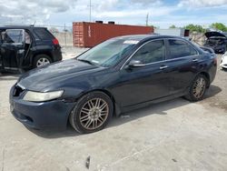 Salvage cars for sale at Homestead, FL auction: 2005 Acura TSX