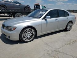 Salvage cars for sale at Grand Prairie, TX auction: 2007 BMW 750 I