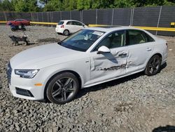 Salvage cars for sale at Waldorf, MD auction: 2018 Audi A4 Premium Plus