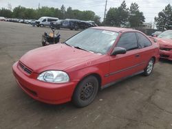 Salvage cars for sale from Copart Denver, CO: 1997 Honda Civic DX