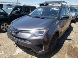 Salvage cars for sale at Elgin, IL auction: 2018 Toyota Rav4 LE