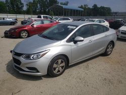 Salvage cars for sale at Spartanburg, SC auction: 2017 Chevrolet Cruze LS