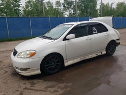 Salvage cars for sale from Copart Atlantic Canada Auction, NB: 2008 Toyota Corolla CE