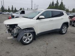 Salvage cars for sale from Copart Rancho Cucamonga, CA: 2020 Jeep Compass Latitude