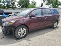 Salvage cars for sale at West Mifflin, PA auction: 2016 KIA Sedona LX