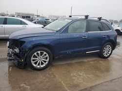 Salvage cars for sale at Grand Prairie, TX auction: 2015 Audi Q5 Premium Plus