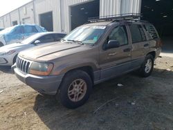 Salvage cars for sale at Jacksonville, FL auction: 2002 Jeep Grand Cherokee Laredo