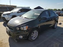 Salvage cars for sale at Grand Prairie, TX auction: 2013 Chevrolet Sonic LT